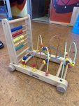 Wooden Bead Frame and Abacus Trolley