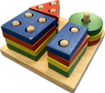 Wooden Shape Stacker