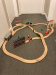 Wooden train set