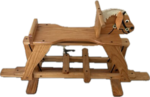 Wooden rocking horse