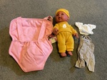 Nathaniel baby doll and front pack