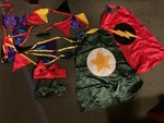 Party set of capes and crowns