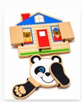 Peekaboo House and Panda