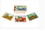 Construction Wooden Jigsaw Puzzles in a Box