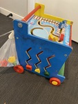WOODEN 10 IN 1 ACTIVITY LEARNING CART (18+ months)