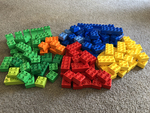 LEGO DUPLO COLOURED BLOCKS