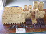 Wooden Castle with Knights & Horses