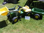 Rollykid Green Tractor with Front Loader & Trailer