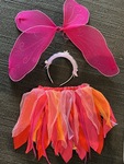 PINK FAIRY SKIRT AND WINGS