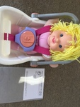 SOFT BABY DOLL WITH CARSEAT