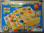 Wooden Puzzle Set with storage case.