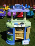 LITTLE TIKES BLUE-YELLOW-GREEN KITCHEN & UTENSILS