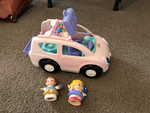 LITTLE PEOPLE PINK HOLIDAY CAR