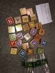 WOODEN LEARNING LETTER BLOCKS