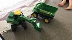 JOHN DEERE DUMP TRUCK AND EXCAVATOR