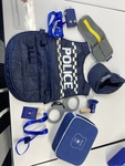 POLICE VEST, CAP and Wooden Police Set