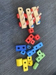 WOODEN TRAIN WITH BLOCKS