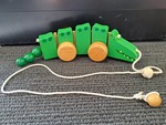 PULL ALONG WOODEN CROCODILE