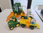 JOHN DEERE FARMING FRIENDS HAULING SET AND ANIMAL SOUNDS WAGON RIDE