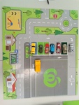 COUNTDOWN FLOOR MAT PUZZLE WITH CARS