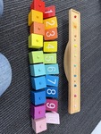 WOODEN BALANCE NUMBERED BLOCKS