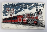B58: WOODEN STEAM TRAIN PUZZLE