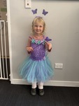 J66: SISSY SO SO - CANDY PURPLE / GREEN FAIRY DRESS (6-7 YRS)