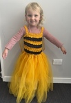 J67: SISSY SO SO BUMBLE BEE  WITH WINGS DRESS (6-7 YRS)