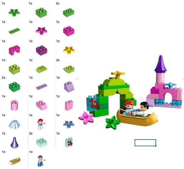 1577: Duplo - Ariel's Magical Boat Ride