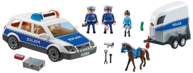 103: Playmobil Police Car and Horse Float