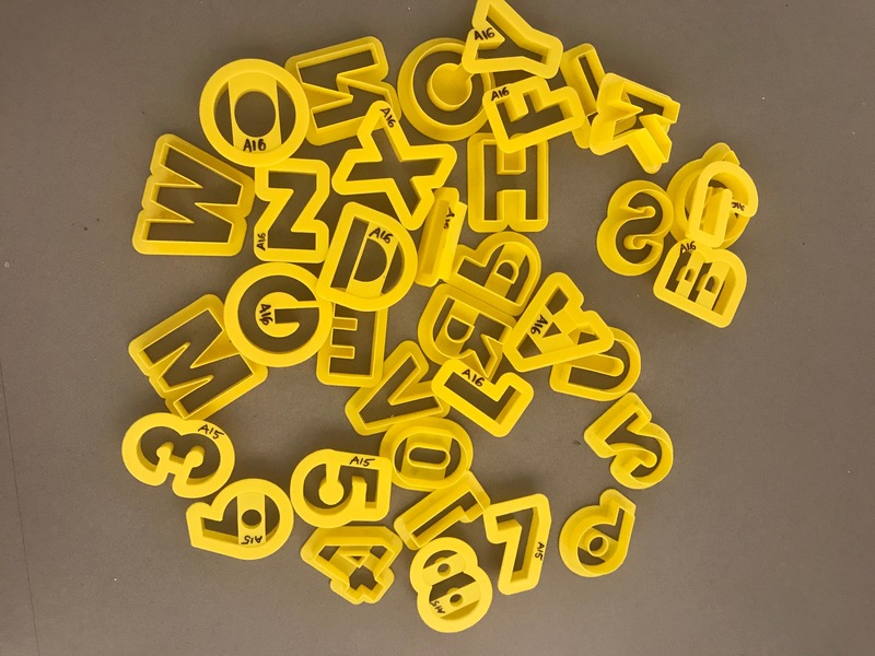 A24: Play-Doh Letter and Number Cutters