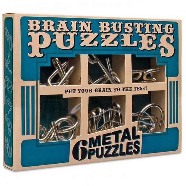 PZ11: Brain Busting Puzzles - 6 Classic Metal Puzzles
