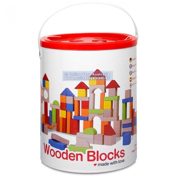 C19: Classic - Wooden Construction Blocks - 100 Pieces