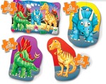 My First Puzzle Sets 4 Puzzles - Dino