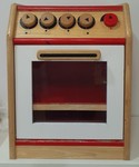 Donated Red Wooden Oven
