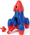 Rocket ship and astronauts