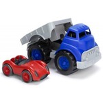 Flatbed Truck and Race Car