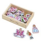 Wooden Princess Magnets