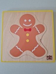 Layered Gingerbread Person Puzzle
