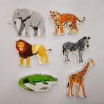 Magnetic zoo puzzle set
