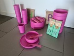 Sustainable Party Tableware Pink