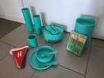 Sustainable Party Tableware Turquoise
