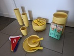 Sustainable Party Tableware Yellow