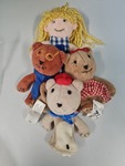 Goldilocks and 3 Bears Finger Puppets