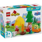 DUPLO Peppa Pig Camping Trip Building Playset with Canoe Toy 