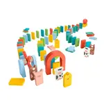 T3422: Wooden Domino Run Playset