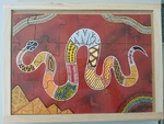 Indigenous Art Snake Wooden Puzzle