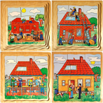 Building A House Layer Puzzle