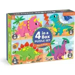 4 in a Box Dino Friends Puzzle Set