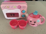 Musical Pink Oven & Tea Set